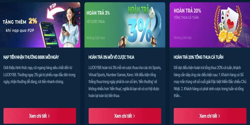 Biểu ngữ hoàn trả tiền cược hàng ngày cho cá cược thể thao